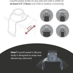 Den ultimative kopholder til din sofa, Jet Black