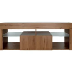 Design TV-møbel i træ "Hugo" - 140 x 40 x 50 cm - Brun kastanj