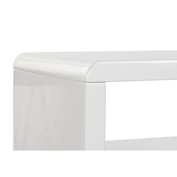 DKD Home Decor tv-møbel Hvidt glas MDF (140 x 50 x 40 cm) - 8424001880645