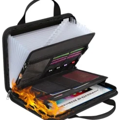 Dokumentmappe A4-størrelse med harmonika-flapdesign til skole eller brug. Foldbar dokumentmappe med foldbare rum for nem dokumentorganisering