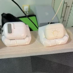 3D-printet sofalignende etui til høretelefoner til Pods 2 3, flere modeller, skrivebord Black
