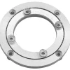 Drejebord af aluminiumslegering, kraftigt drejeligt drejebord Lazy Susan roterende leje drejebord rundt spisebord glat drejeplade hardware, 4'