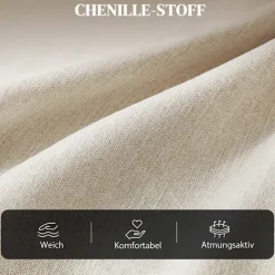 Drejelig lænestol med dyb sæde og chenillestof
