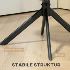 Drejestol, moderne design, sort, 120 kg kapacitet