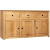 Dressoir / Buffet - Panama - Massiv fyr - 3 skuffer & 3 rum - 135x40x80 cm