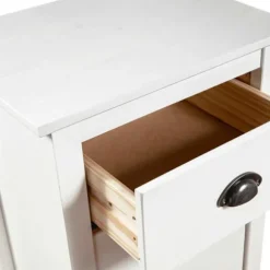 Dressoir - Hill - 4 skuffer - Massivt fyrretræ - 46 x 35 x 80 cm Vit