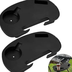 Drikkeholder, 2 stk. stolkopholdere, drikkeholder stol bordbakke liggende mobiltelefonholder flaskeholder til campingstol liggestol camping