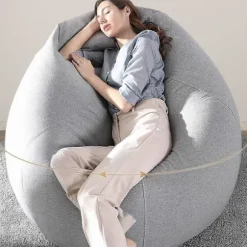 Ekstra Stor Sækkestol Sofa Betræk Indendørs Lazy Lounger Til Voksne Børn