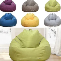 Ekstra stor sækkestol sofasæt indendørs doven lænestol egnet til voksne og børn 100*120CM