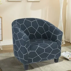 Elastisk jacquard lænestolbetræk til clubstol, loungestol, cocktailstol KLB