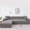Elastisk Sofaovertræk, Komfortabelt Stretchstof (Grå, 180-230cm)