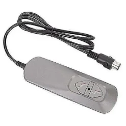 Elektrisk lænestolscontroller med dobbeltknap, stolelift/elektrisk sofamanuel controller, sofa lænestolsjusteringsfjernbetjening Gray