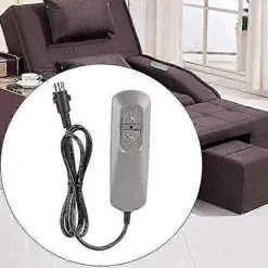Elektrisk lænestolscontroller med dobbeltknap, stolelift/elektrisk sofamanuel controller, sofa lænestolsjusteringsfjernbetjening Gray