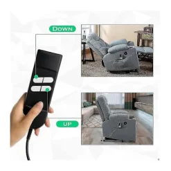 Elektrisk sofa fjernbetjening erstatning, 5-benet 4-knaps Power Recliner fjernbetjening erstatning til OKIN LIMOSS