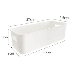 Enkel skrivebords mobiltelefon etui opbevaringsboks kosmetik diverse White