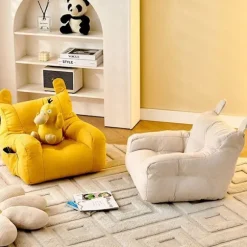 Enkel sofa til børn, lille sofastol, baby læsehjørne, børn Green