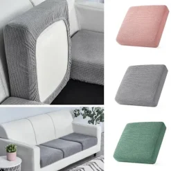 Ensfarvet Sofabetræk LYS GRÅ 1-SÆDER 1-SÆDER Light Gray 1 Seater-1 Seater