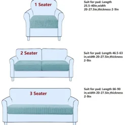 Ensfarvet Sofabetræk LYSEGRÅ 2 PERSONERS 2 PERSONERS Light Gray 2 Seater-2 Seater
