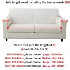 Ensfarvet strækbetræk til sofa og lænestol til stue (190-230 cm) 1 stk. Bønnerød