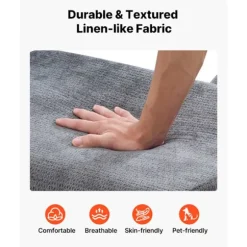 Ergonomisk Lange Stol til Yoga-Duoku-Designet i Buet Skum til Massage, Stræk, Afslapning-Grå