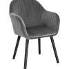 Ergonomisk spisestuestol Rootz - Komfortable siddepladser - Stilfulde møbler - Fløjlsbetrukket - Nem at samle - Støtter op til 120 kg - 81 cm x 40 cm | Fyndiq