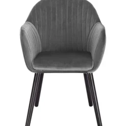 Ergonomisk spisestuestol Rootz - Komfortable siddepladser - Stilfulde møbler - Fløjlsbetrukket - Nem at samle - Støtter op til 120 kg - 81 cm x 40 cm | Fyndiq