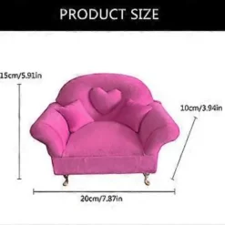 Europæisk Inspireret Smykkeholder Unik Plys Smykkeudstillingssofa Europæiske Minimøbler til Elegant Dekoration Dressing table
