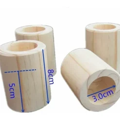 Farvede sengestøtter (træ) Heavy Duty originale træmøbel elevatorer 4stk