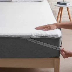 Fast Madras Topmadras, Vandtæt Queen Size Sengemadras, Memory Foam Lindring af Rygsmerter med Ventileret Design, Hypoallergenisk Åndbart Madrasbetræk | Fyndiq