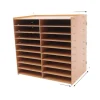 Filorganisator, 9 niveauer, 18 rum, moderne design, Brun