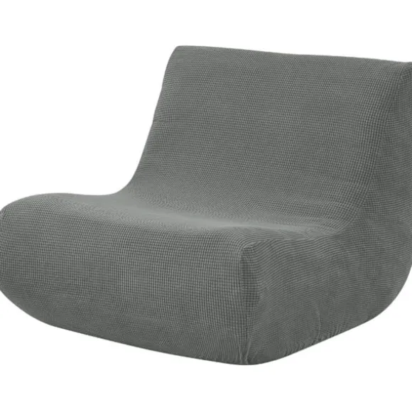 Fireside Stolebetræk, Strækbart Armløst Lounge Chaise Betræk Lazy Floor Sofa Sofabetræk Møbelbeskytter Sækkestol Sofabetræk med Elastisk Bund til L