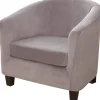 Fløjl Stof Badekarsstol Betræk, Høj Elastisk Lænestol Sofa Møbelbeskytter med Elastiske Hjørner til Din Stue Skranke Hotel