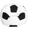 Fodbold Oxford Klud Bønnepose Betræk Til Børn Fyldte Dyr Opbevaring 3 Farver At Vælge Imellem - Hvid 80cm - Excellence