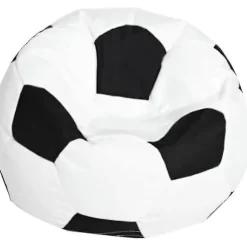 Fodbold Oxforddug Børne Sækkestolsbetræk Til Børn Plysdyrsopbevaring 3 Farver At Vælge - Hvid 80cm - Fremragende