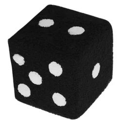 Fodskammel Blød Behagelig Enkel Varmt Stabil Base Terning Skammel til Hjem Stue Soveværelse Sort 29x29x25cm
