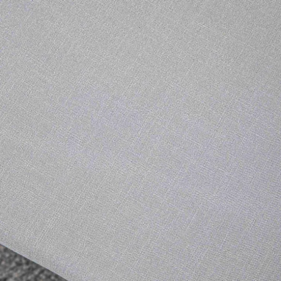 Fodskammel Med Hørlook, Skammel Med Træben, Indgangsbænk Til Stue, Soveværelse, Grå, 68 X 38 X 42 Cm