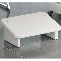 Fodskammel under bordet Bænk polstret hvid, 50*30*15cm, 1 stk