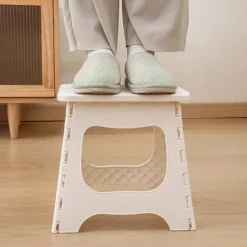 Foldbar bænk, plastik, holdbar og bærbar