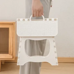 Foldbar bænk, plastik, holdbar og bærbar
