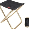 Foldbar Camping Skammel Sort 24,5 * 22,5 * 27cm Mini Skammel Camping