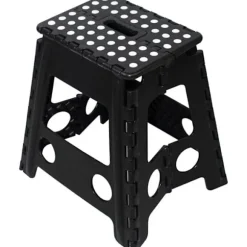 Foldbar plastiktaburet - MARBUENO SUMMER - 10535 - 39x31,5x39 cm - Assorterede farver - Understøtter op til 150 kg
