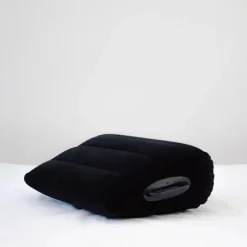 Foldbar PVC Flocked Oppustelig Kile Kærlighedspude Trekant Master Pude Arbejdsbesparende Siddende Seng Oppustelig Sofa Møbler
