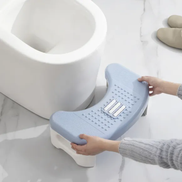 Foldbar toiletstol, hukende afføringsskammer, pottestol hvid white