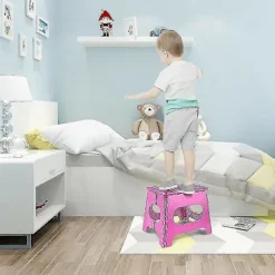 Foldbar trinbræt, 11 tommer let foldbar plastik trinbræt til børn og voksne