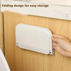 Foldbar væghylde Stansfri Vægmonteret Plast Flydende Sh Hvid S