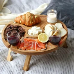 Foldbart Vinbord til Picnic - Træ Tree