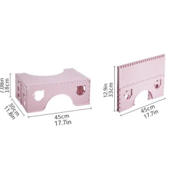 Foldeskammel Fodskammel PINK Pink