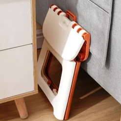 Foldeskammel Stabil Struktur med Håndtag God Bæreevne Bærbar Camping Vandrekammel Hjemmeforsyning KAESI Orange L