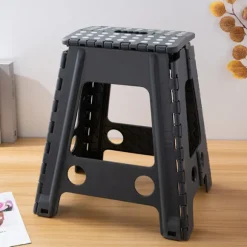Foldetrin skammel Foldebænk SORT 22X29X45CM black 22x29x45cm