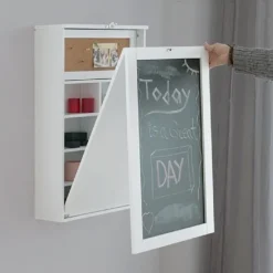 Foldevæg skrivebord - hvid - 50 x 155 x 93 cm White